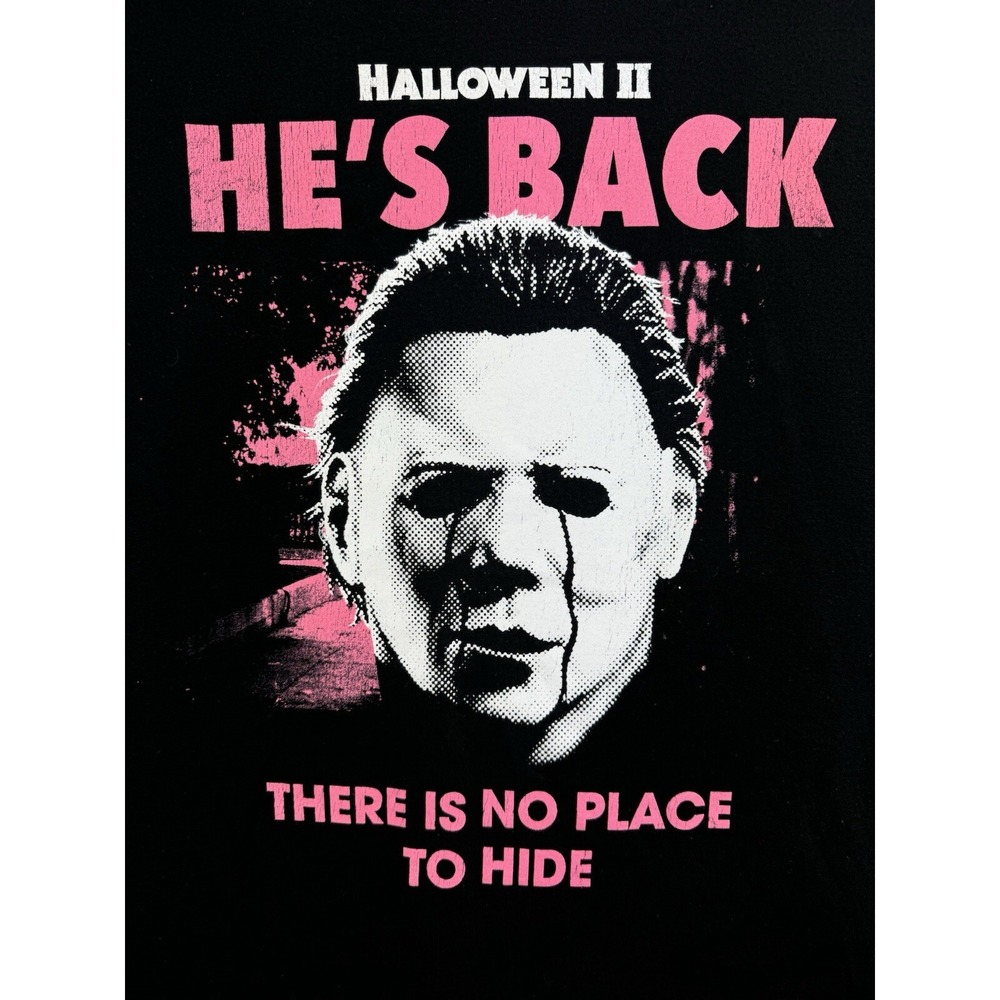 HALLOWEEN II Graphics T Shirt Mens Size 3XL He's Back‎ There's No Place To Hide